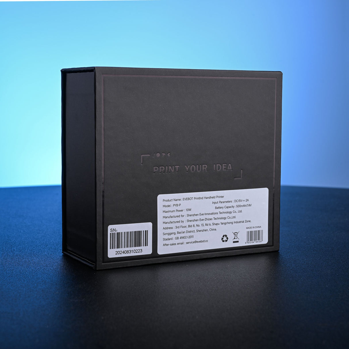 Evebot PrintInd – Ultraportabler Handheld-Tintenstrahldrucker