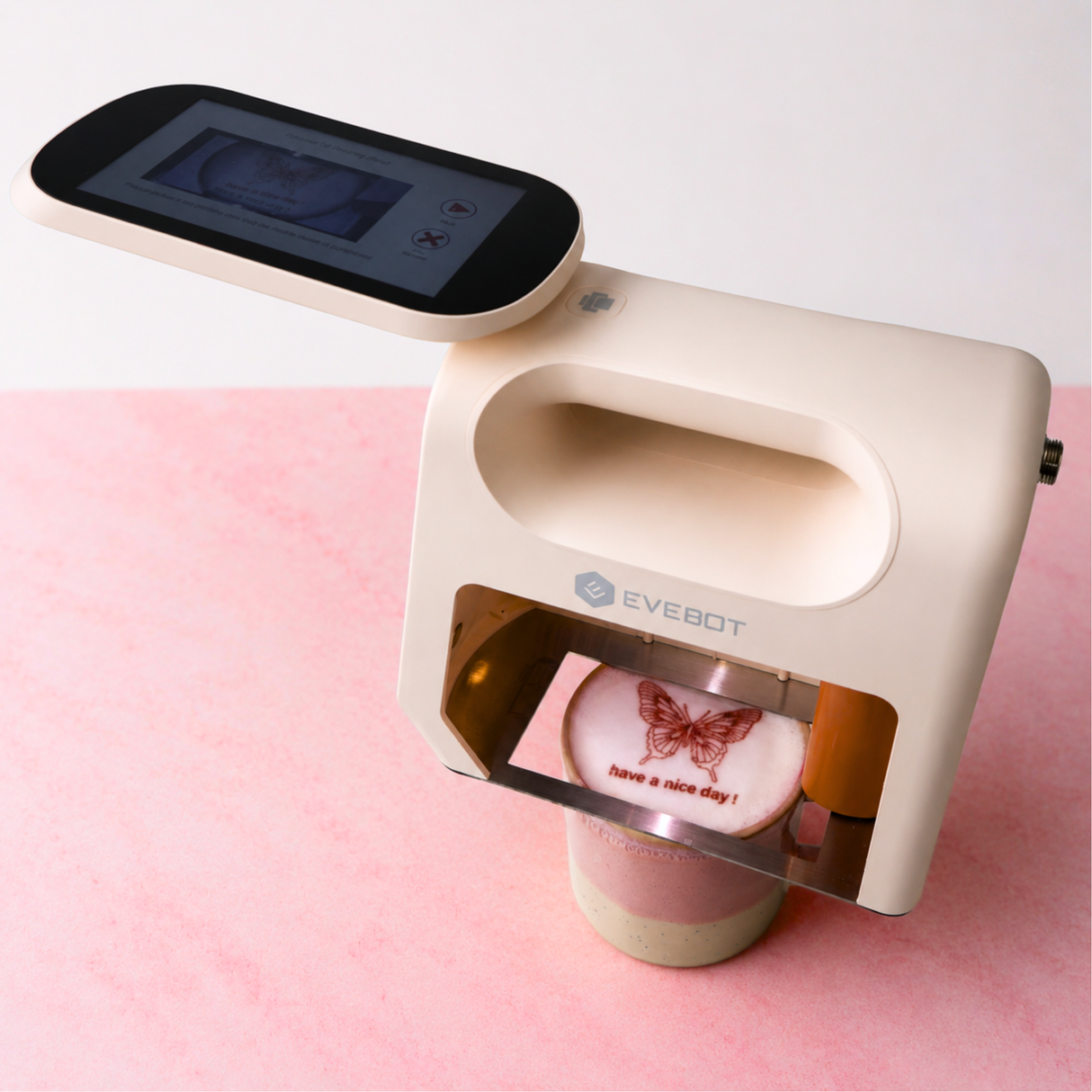 Evebot Smarter mobiler Food Printer mit kameragestützter Positionierung – Neueste Generation (Schneller Versand aus Deutschland)