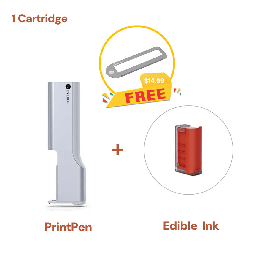 Mobiler PrintPen mit Lebensmittelfarbe - Versand aus Deutschland