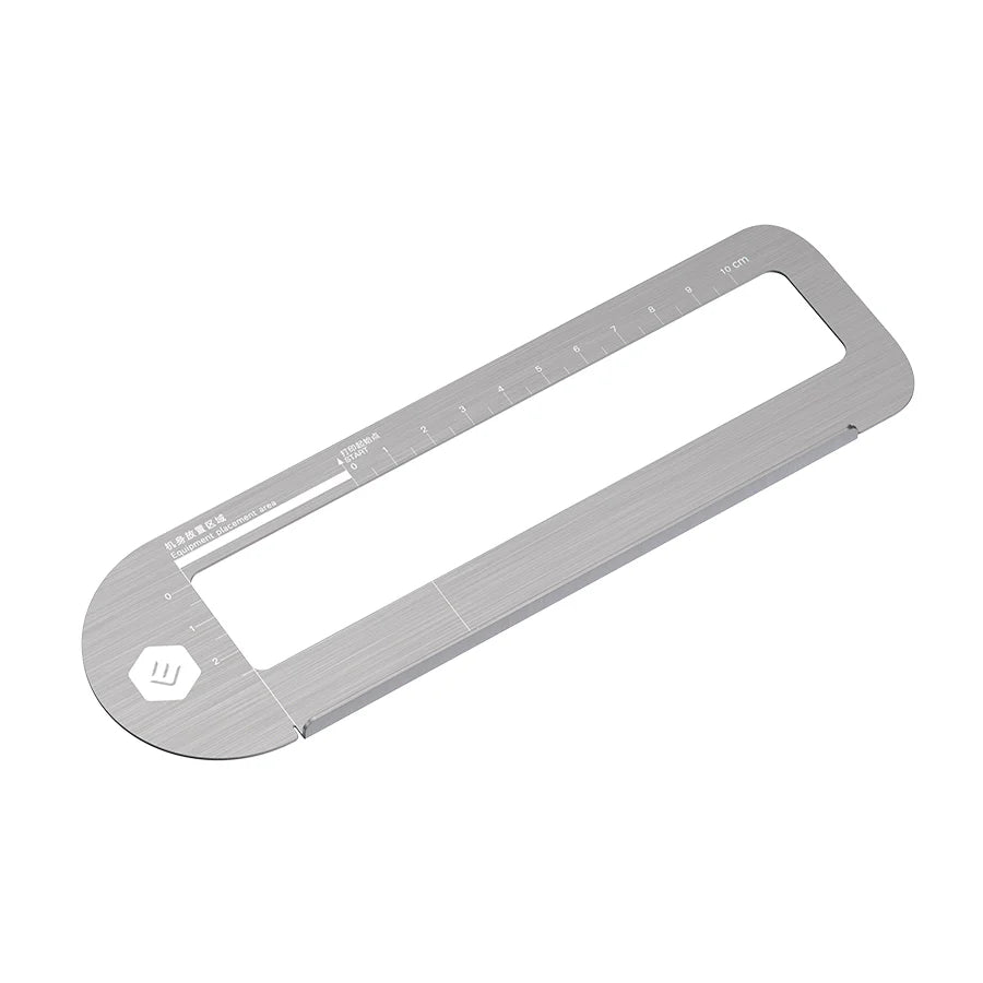 Universelles Hilfslineal für Handdrucker