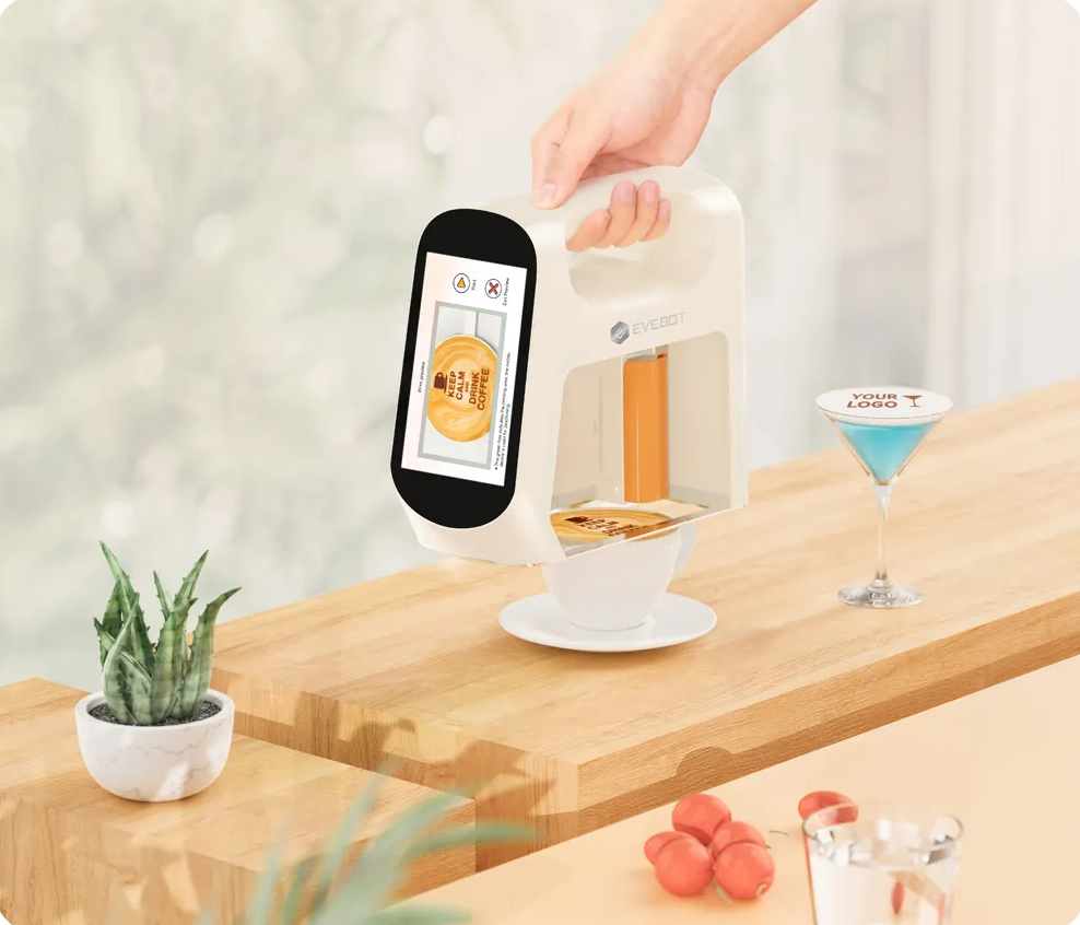 Evebot Smarter mobiler Food Printer mit kameragestützter Positionierung – Neueste Generation (Jetzt Vorbestellen)