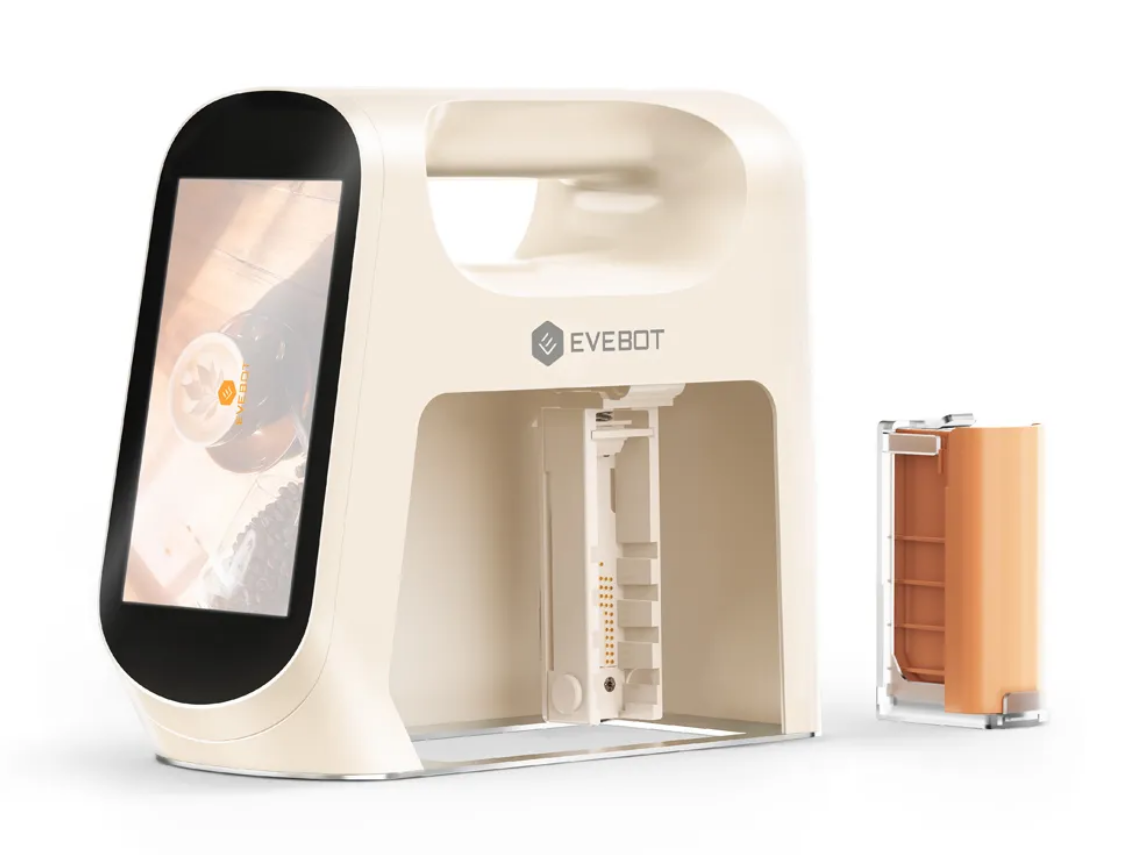 Evebot Smarter mobiler Food Printer mit kameragestützter Positionierung – Neueste Generation (Schneller Versand aus Deutschland)