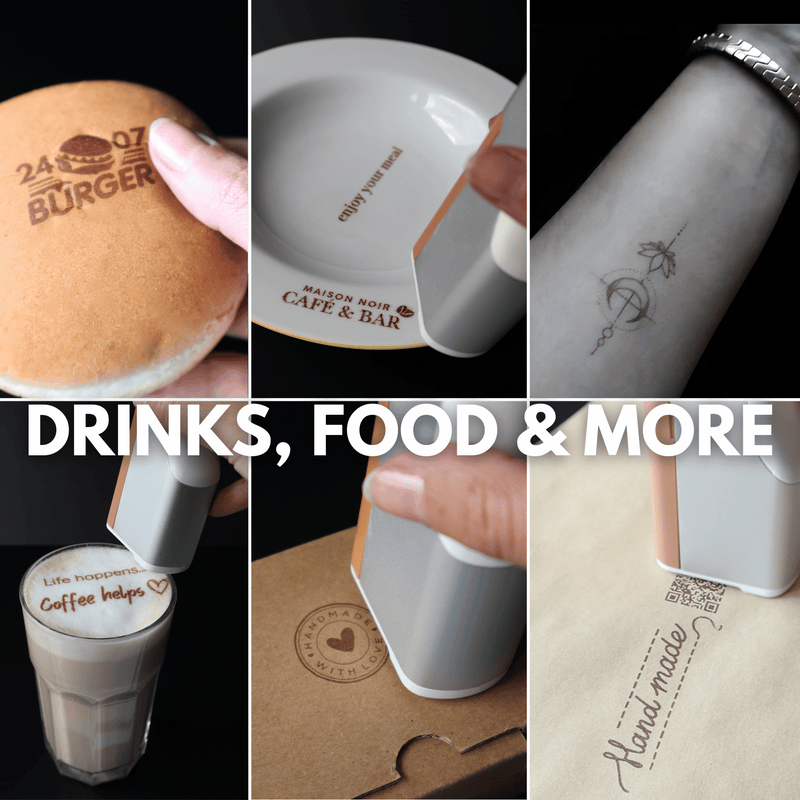 EVEBOT PrintPen application example on an edible surface