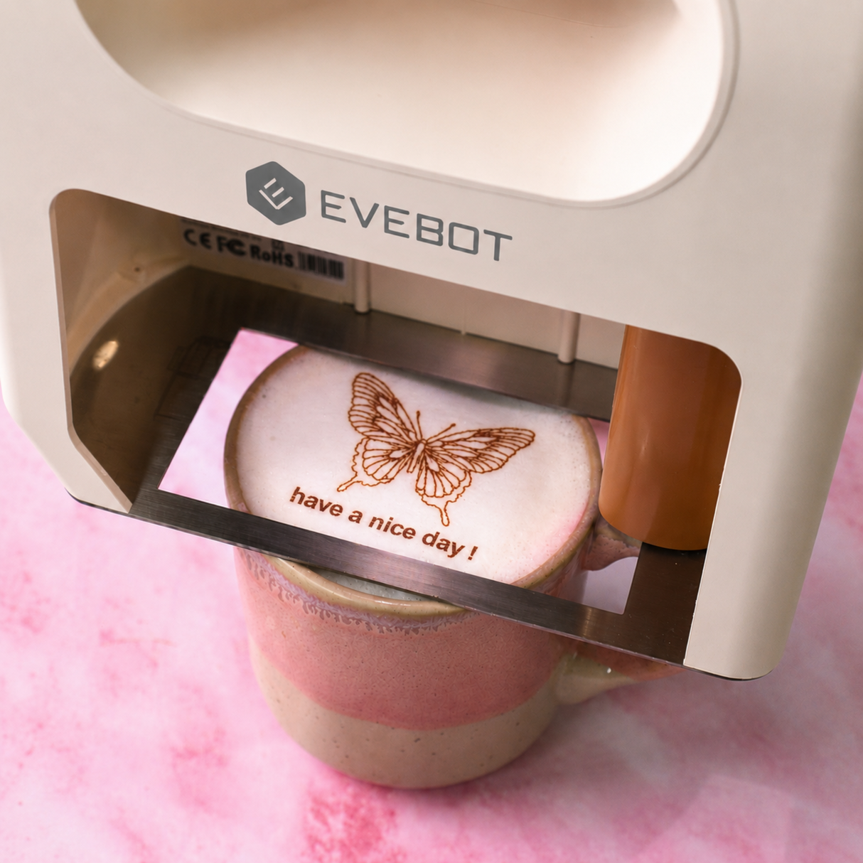 Evebot Smarter mobiler Food Printer mit kameragestützter Positionierung – Neueste Generation (Schneller Versand aus Deutschland)