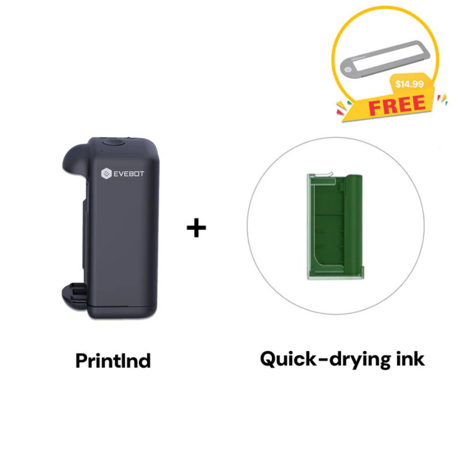 Evebot PrintInd – Ultra-portable handheld inkjet printer