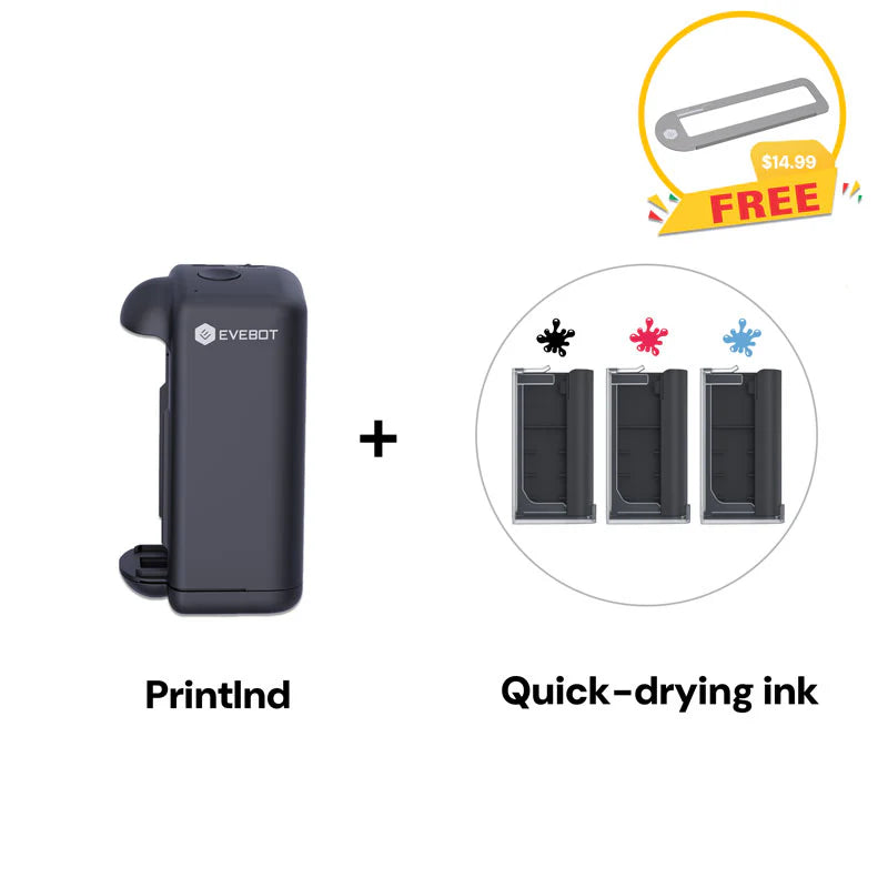 Evebot PrintInd – Ultra-portable handheld inkjet printer