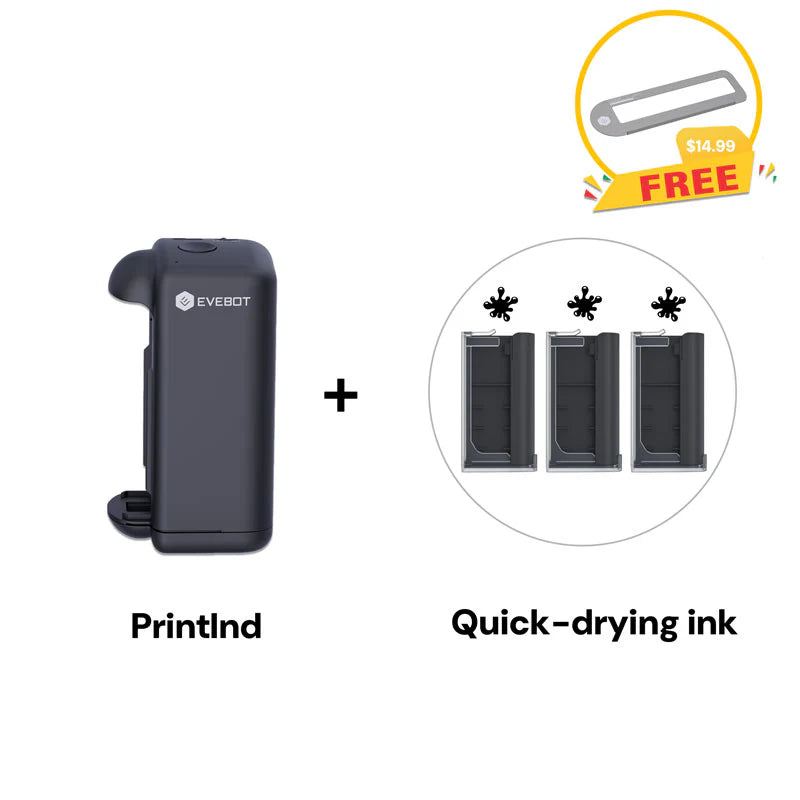 Evebot PrintInd – Ultra-portable handheld inkjet printer