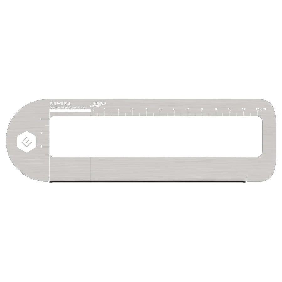 Universelles Hilfslineal für Handdrucker